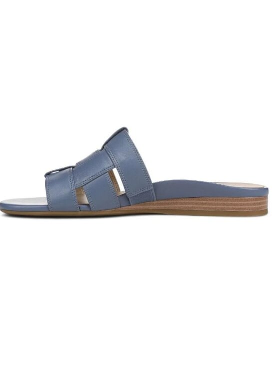 Glendora Slide Sandal Vionic Women\'s Glendora Slide Sandal - Pacific Blue Leather